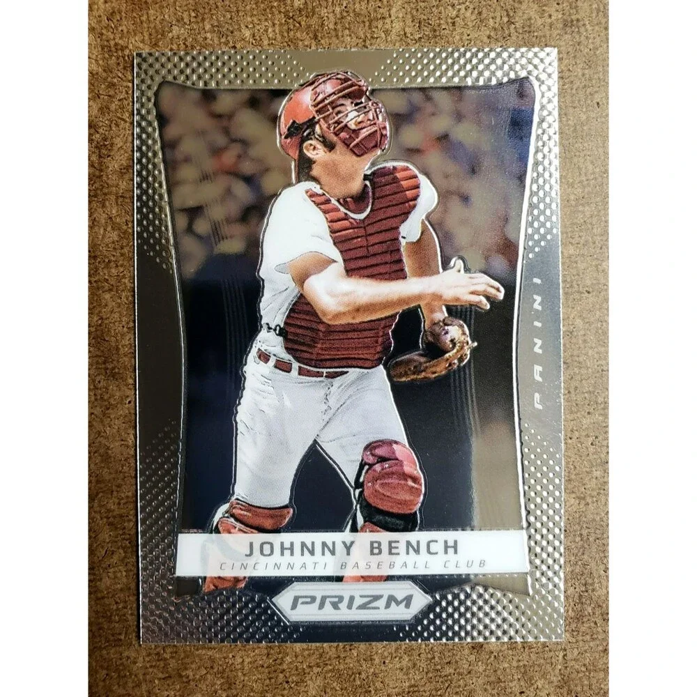 VTG 2012 Panini Prizm JOHNNY BENCH Silver NBA Basketball Card 141 CINCINNATI RED